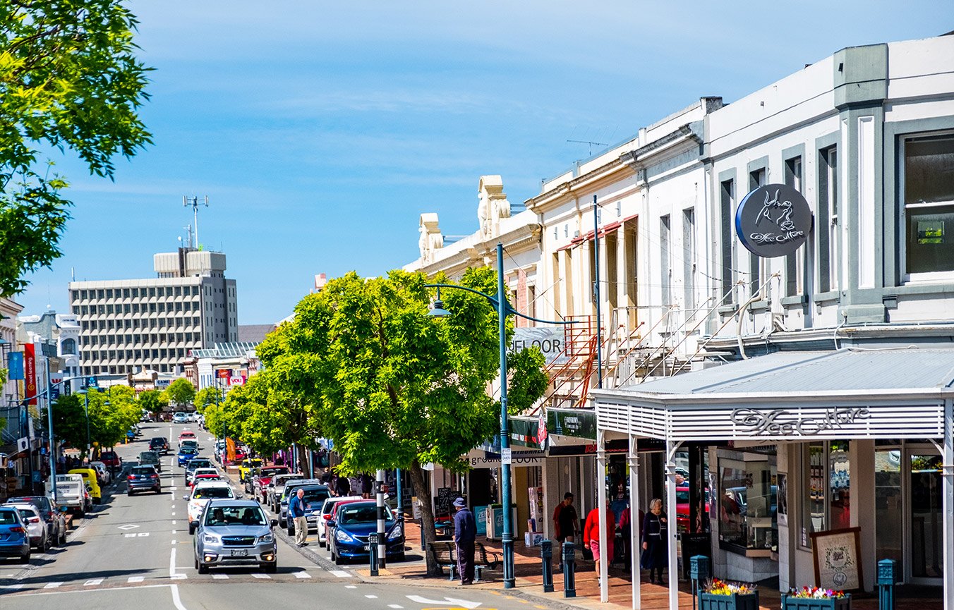 Main street of Timaru